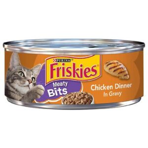 Friskies Gravy Wet Cat Food Bits Chicken Dinner oz. Can
