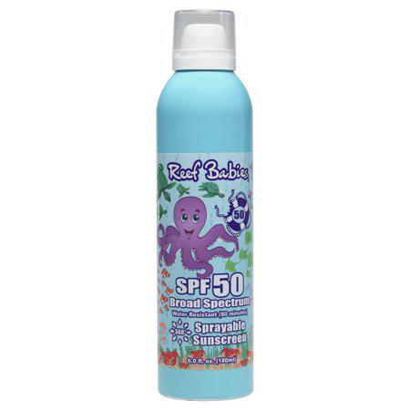 Tropical Seas Reef Babies Sunscreen Spray Resistant Free 50 (6oz)